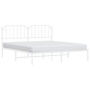 โครงเตียงเหล็กสีขาวแบบเตียงคู่ทรงสี่เหลี่ยม - Product Image 3