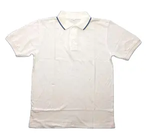 Venta al por mayor 100% anillo de algodón hilado mejor precio elección y promoción Polo camiseta campaña algodón blanco Polo camisa hecha en la India