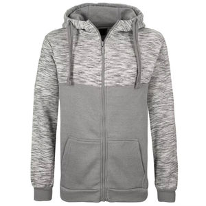 Sweat à capuche vintage pour homme, à manches longues, en molleton bouclette épais de coton, double fermeture éclair, style streetwear, broderie, effet délavé - Product Image 3