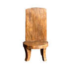 Indian Naga Tribal Wooden <b>Chair</b> Hand Carved Antique <b>Rustic</b> Hotel Interior Furniture Mix Match 1 Container - Product Image 3