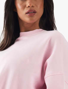 Sweat-shirts pour femmes en molleton de coton de haute qualité, grammage lourd, avec logo imprimé personnalisé, coupe oversize et courte, style streetwear - Product Image 6