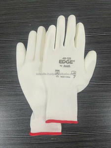 ถุงมือป้องกันความปลอดภัย Ansell 48-125 น้ำหนักเบา เคลือบ PU โพลีเอสเตอร์ 15-Gauge  ความไวสัมผัสสูง  ความคล่องตัวเหนือกว่า สำหรับงานเบา - Product Image 2