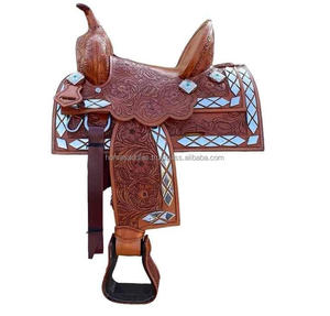 Selle en cuir Western de qualité supérieure sculptée à la main au meilleur prix - Product Image 1