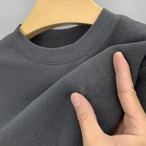 Mens Cotton Round Neck Long Sleeve T Shirt Casual Comfortable Top for Daily Wear Outdoor Travel Weekend Activities - Product Image 5