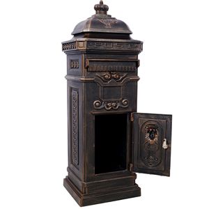 Large Capacity Residential Outdoor Safety <b>Mailbox</b> Garden Floor Rainproof Letter Box with Postbox Stat - Product Image 4