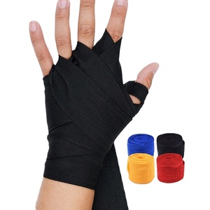 Bandes de boxe professionnelles légères, écologiques, réglables et personnalisables en coton élastique pour le soutien du poignet, entraînement MMA et gym - Product Image 1