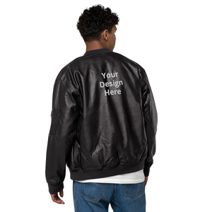 Unisex Genuine <b>Sheepskin</b> Leather Bomber <b>Jacket</b> Custom Personalized Motorcycle Biker <b>Jacket</b> - Product Image 3
