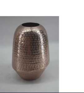 Handcrafted Hammered Copper Metal Flower <b>Vase</b> Tapered Tabletop Flower Pot Luxury Home Hotel Living Room <b>Decor</b> Centerpiece Vessel - Product Image 1