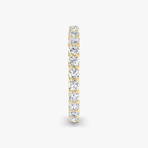 Scallop Edge Round <b>Diamond</b> Eternity Band <b>Ring</b> - Product Image 3