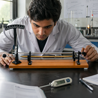 Linear Expansion Apparatus | Stainless Steel Bar Thermal Expansion Equipment | Electronic Pyrometer Physics Lab Instrument