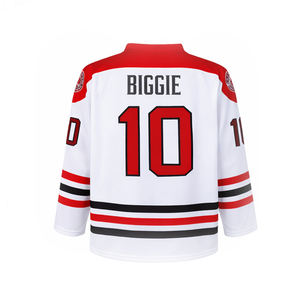 Camiseta de Hockey sobre Hielo Personalizada Blanca para Hombre, Ropa Deportiva, Nombre y Número Personalizados, Transpirable, Venta al Por Mayor OEM - Product Image 4