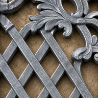 Grille décorative en fer forgé ornée pour balcon, panneau mural architectural moderne en métal pour villa et centre commercial, motif floral, résistant à la rouille et à l'eau