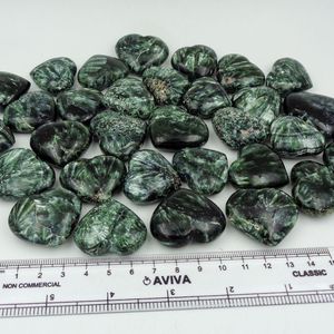 Cristal de Seraphinite Natural en Forma de Corazón, Piedra Verde Curativa Pulida, Feng Shui para Reiki, Meditación, Regalo de Boda, Decoración Energética - Product Image 3
