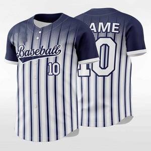 Camiseta de Béisbol Sublimada Personalizada, Transpirable, Diseño Vibrante, con Botones, para Boutique de Moda en EE. UU. - Product Image 1