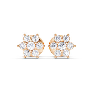 Pendientes de Diamantes de Laboratorio de 9K de la Mejor Calidad para Mujer, Elegante Diseño de Joyería de Oro para Novias, Proveedor al por Mayor - Product Image 1