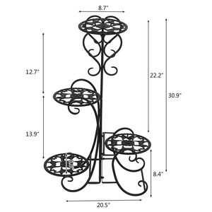 Espositore Decorativo in Metallo a Più Livelli per Vasi di Fiori e Piante - Product Image 4