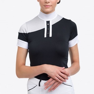 Camiseta de Equitación Elástica en 4 Direcciones de Alta Calidad, Capa Base para Competición, Camisa de Polo con Tela Técnica Suave al Tacto - Product Image 4