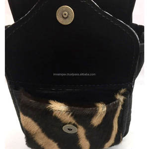 Pochette de chargeur en cuir de buffle en nylon faite à la main bouton en laiton personnalisé belle conception accessoires de chasse à fort grossissement - Product Image 5