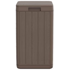 Cestino per Rifiuti da Esterno Marrone 38x38x65 cm in Materiale PP Resistente - Product Image 5