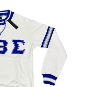 Sudadera de Chenilla Blanca Phi Beta Sigma para Hombre, Ajuste Cómodo, Tela Premium, Ropa de Fraternidad Griega, Uso Casual - Product Image 5