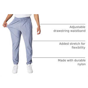 Men's <b>Trousers</b> Midweight 100% Cotton Canvas Straight Sweatpants Elastic Waist Casual Joggers Side Pockets <b>Summer</b> Breathable - Product Image 4