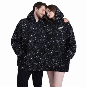 Sweat-shirts tendance entièrement ornés de strass, pull scintillant en cristal, sweat-shirt pour deux personnes, sweat-shirt surdimensionné, logo personnalisé OEM, sweat-shirts pour couple - Product Image 2