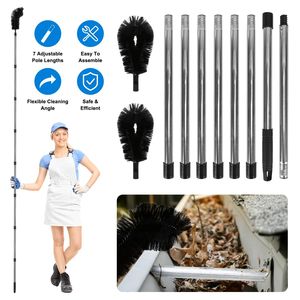 Spazzola Telescopica per Pulizia Grondaie da 3,2 m con Manico Estensibile dal Suolo 2 - Product Image 1