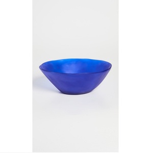 Bol à salade en résine polie artisanale de qualité supérieure, vaisselle moderne personnalisable, écologique, compatible lave-vaisselle, pour service de fruits de mariage - Product Image 3