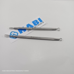 High Quality Stainless Steel Nail Buffer Dual-End <b>Pedicure</b> <b>Tool</b> Pushers Suppliers Wholesale White Head Remover Spatulas - Product Image 5