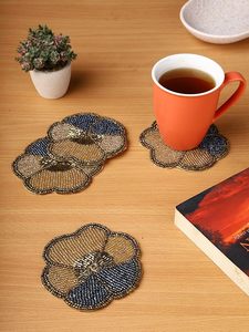 Sous-verres faits à la main, imprimés, multicolores, finition mate, pour tasses, verres, décoration de table à manger - Product Image 4