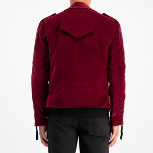 New Arrival Trend High Grade Unisex Velvet Slim Fit Custom Classic Winter Stand Collar Front Logo <b>Jacket</b> - Product Image 6