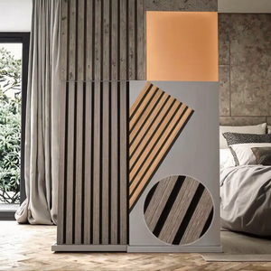 <b>Decorative</b> Rectangle Acoustic <b>Wall</b> <b>Panel</b> <b>MDF</b> 100% Polyester Fiber 20cm Thickness Eco-Friendly Modern Design Soundproof Office - Product Image 1