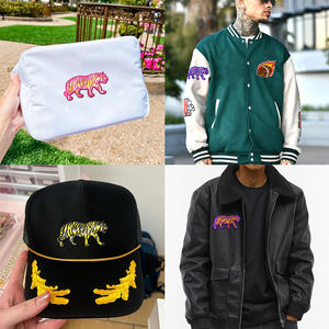Custom Embroidery Badge Factory Embroidered Applique Brand Logo Iron <b>on</b> <b>Patch</b> for Clothing Bags Caps Hats OEM <b>Sew</b> <b>on</b> Garment - Product Image 2