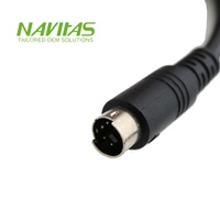 OEM Maßgefertigtes RJ45 8P8C zu Mini DIN 8-Pin Stecker Cat5e UTP Kabelkonfektion Kabelbaum RoHS-konform