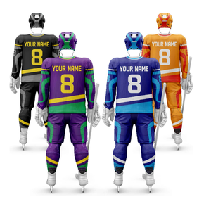 Uniforme de hockey sur glace imprimé pour adultes, taille adulte, tendance, ourlet élastique, logo personnalisé - Haute qualité, imperméable, séchage rapide, prix de gros - Product Image 6