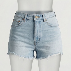Heavy <b>Work</b> Casual Denim Shorts Colorful Floral Embroidery Womens Summer Loose <b>Jeans</b> Top Quality Customized Color Wear - Product Image 1