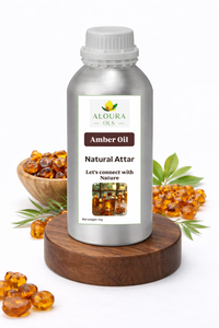 ALOURA OILS Amber Oil Essence with Amber <b>Resin</b> & Sandalwood-Aromatherapy & Religious Use Made in Uttar Pradesh - Product Image 5
