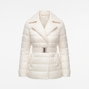 Chaqueta Acolchada de Invierno para Mujer con Estampado Personalizado, Cinturón en la Cintura, Ligera, Cálida, para Uso Diario y Actividades al Aire Libre - Product Image 4