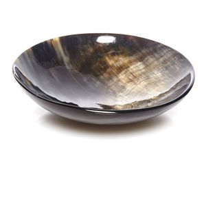 Frutero Artesanal de Cuerno Natural, Ecológico, Altamente Pulido, Vajilla Personalizada para Hogar, Restaurantes y Hoteles, Forma de Media Luna - Product Image 4