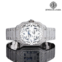 Reloj de Diamantes Moissanite Color D VVS Más Vendido, Estilo Hip Hop, Reloj de Lujo Mecánico Automático para Hombre