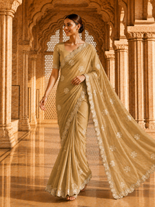 Sari en velours satiné pour femme, design indien personnalisé Vexotrend, magnifique motif Patola, style traditionnel pour mariage et fête - Product Image 6