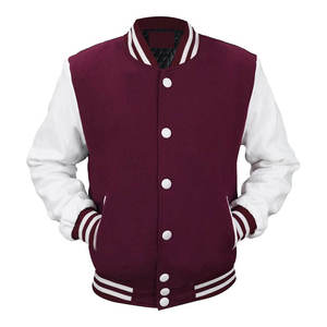 Veste universitaire pour homme, col montant, coupe-vent, respirante, hiver, haute qualité, personnalisable, prix abordable - Product Image 1