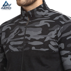 Conjunto Deportivo Negro para Hombre, Producto de la Más Alta Calidad, Tela de la Mejor Calidad, Sudadera con Cierre y Cuello Alto Personalizado - Product Image 6