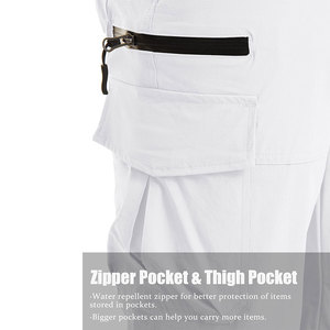 Shorts cargo écologiques pour hommes en coton biologique, coupe ajustée, style hip-hop, pour la randonnée en montagne, la natation - Product Image 5
