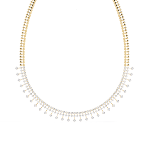 สร้อยคอเพชรทรงหยดน้ำเคลือบทองคำ 14K คุณภาพเยี่ยม ได้รับการรับรองจาก IGI ประดับเพชรแล็บสร้างสรรค์ ดีไซน์หรูหราสง่างามสำหรับเจ้าสาวและสุภาพสตรี - Product Image 2