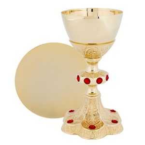 Hot Selling Chalice Silver Gold Color Also Customized With Etching Design Chalice is handmade high-quality brass church - Product Image 1