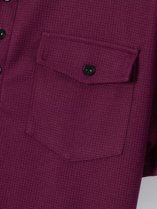 Men's Winter Customized High Quality Solid Casual Fleece Knitted Short Sleeve Polo Shirt Set Pockets Matching Pants Quick Dry - Product Image 5
