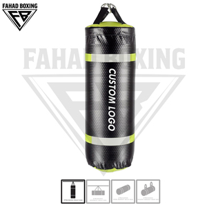 Sacs de frappe lourds en PU avec remplissage de sable, couleur vert-noir, avec crochets, de bonne qualité, nouveau produit tendance, meilleur fournisseur - Product Image 2