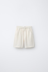 <b>Men's</b> Cream Waffle Knitted Cotton Sleep <b>Shorts</b> With Pockets Casual Summer Pajama Bottoms Soft Fabric - Product Image 5