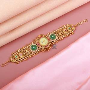 Gaja Antique Designer Brass Watch Bracelet - Product Image 1